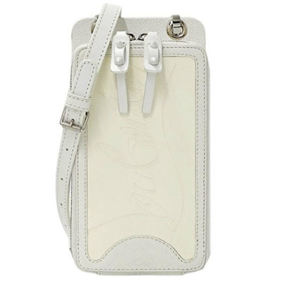 Christian Louboutin Shoulder bag Leather in White