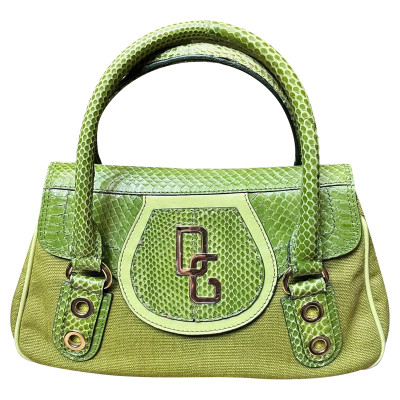 Dolce & Gabbana Handtasche aus Canvas in Grün