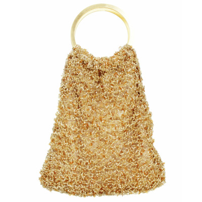 Anteprima Clutch Bag Cotton in Gold
