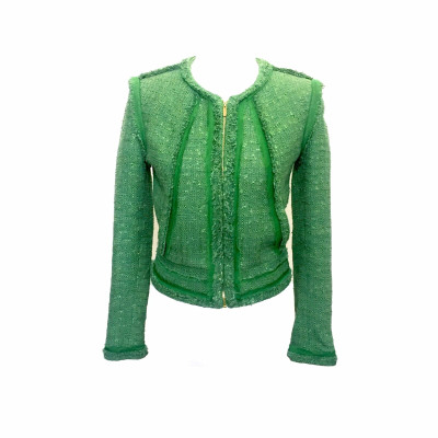 Elie Saab Jacket/Coat Wool in Green