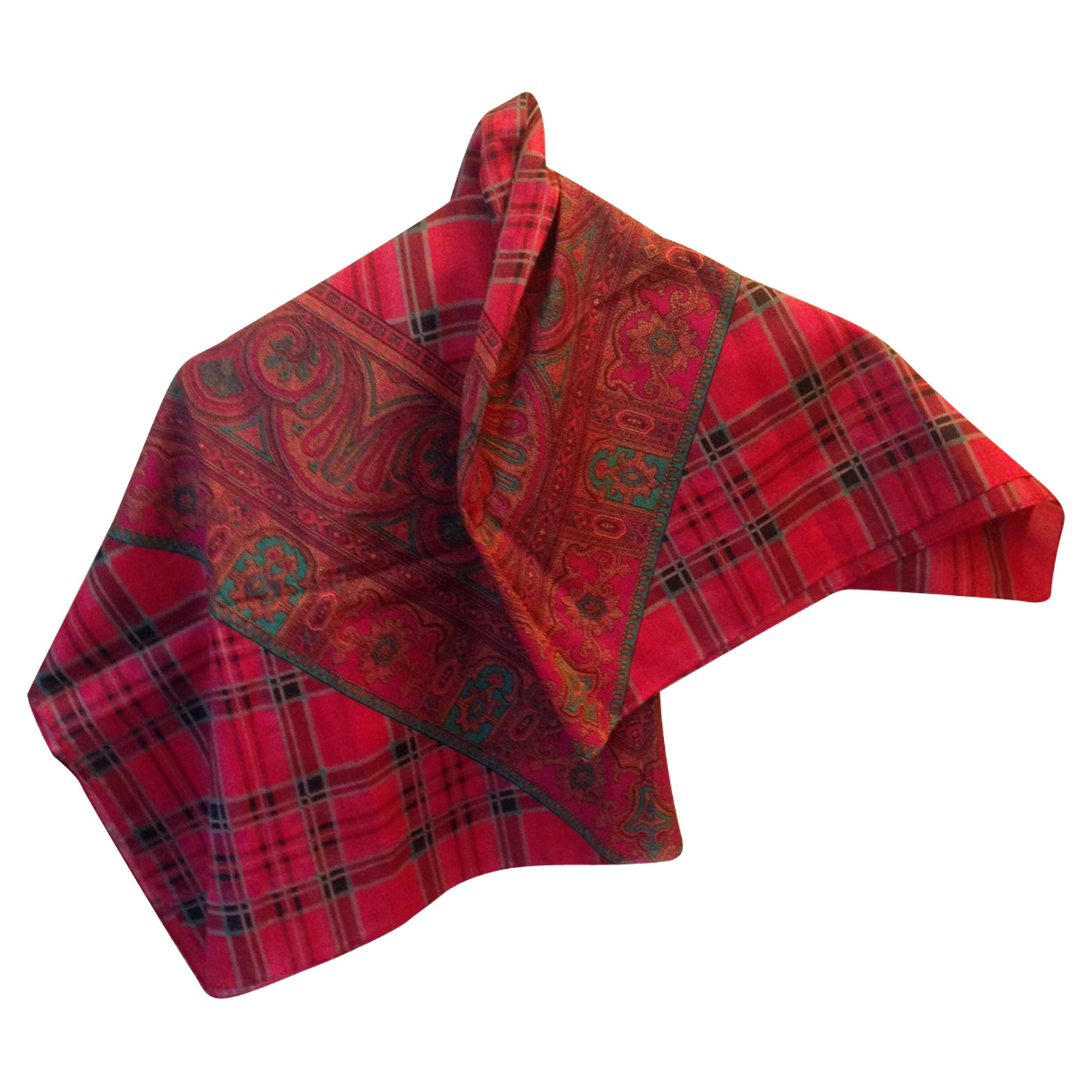 YVES SAINT LAURENT Women's Schal/Tuch aus Baumwolle in Rot