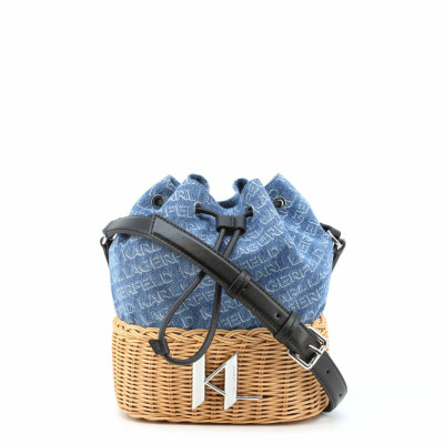 Karl Lagerfeld Umhängetasche aus Baumwolle in Blau