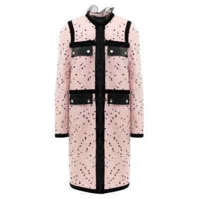 Giambattista Valli Jacke/Mantel aus Wolle in Rosa / Pink