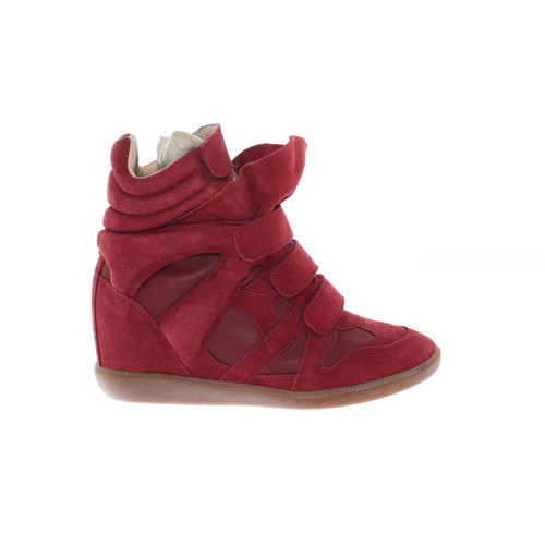 ISABEL MARANT Donna Sneaker in Pelle in Rosso Taglia: EU 40