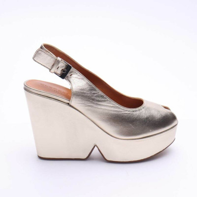 Robert Clergerie Sandals Leather in Silvery