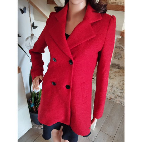 MAISON SCOTCH Damen Jacke/Mantel aus Wolle in Rot