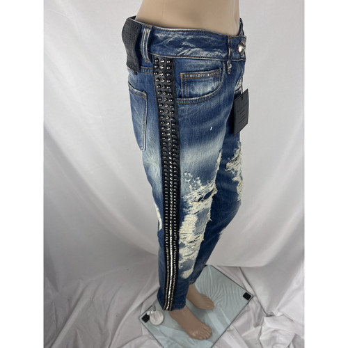 PHILIPP PLEIN Damen Jeans aus Baumwolle in Blau Größe: W 26