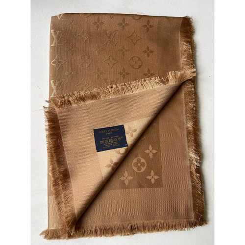 LOUIS VUITTON Damen Monogram Tuch aus Seide in Braun