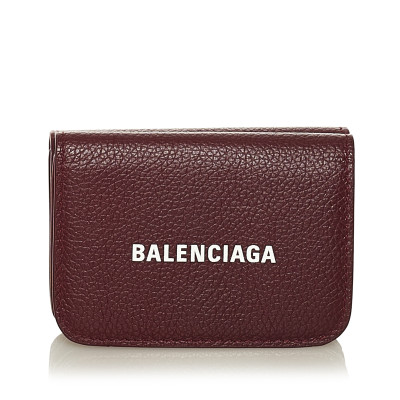 Balenciaga Täschchen/Portemonnaie aus Leder in Braun