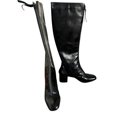 Collection Privée Boots Patent leather in Black
