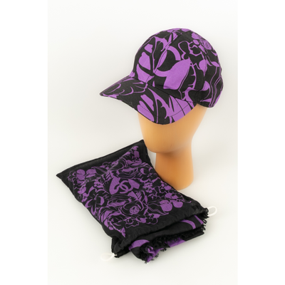Chanel Hut/Mütze aus Baumwolle in Violett