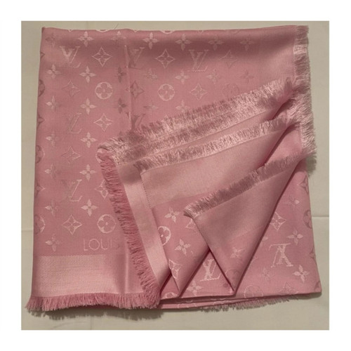 LOUIS VUITTON Damen Schal/Tuch aus Seide in Rosa / Pink