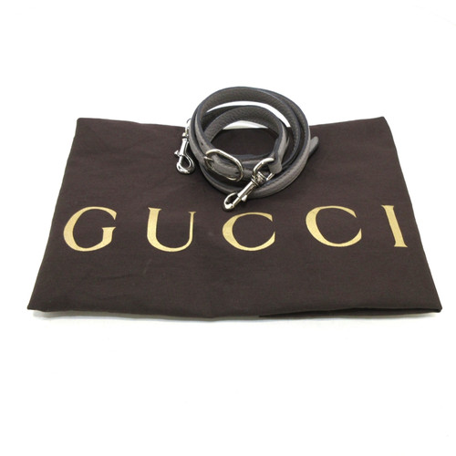 GUCCI Women's Bamboo Daily Leather in Grey | Second Hand