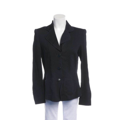 Armani Collezioni Jacket/Coat Cotton in Blue