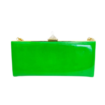 Christian Louboutin Shoulder bag Patent leather in Green
