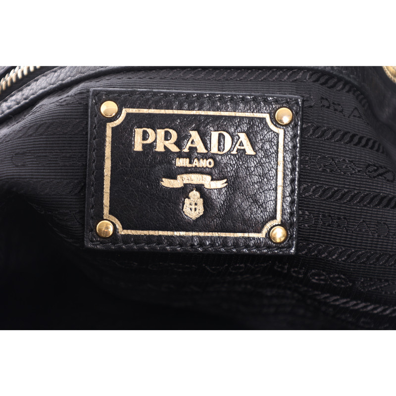 PRADA Women s Belle Bag Leather in Black Second Hand