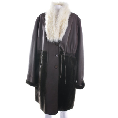 Chloé Jacket/Coat Leather in Brown