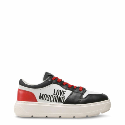 Love Moschino Trainers Leather in White