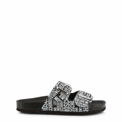 Love Moschino Slippers/Ballerinas Leather in Black