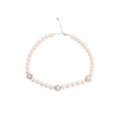 Swarovski Necklace Pearls in White