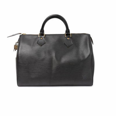 Louis Vuitton Speedy 30 Leather in Black