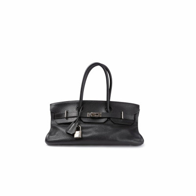 Hermès Birkin JPG Shoulder Bag aus Leder in Schwarz