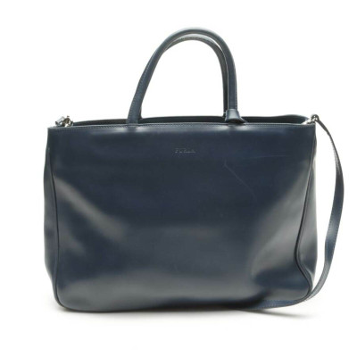 Furla Handbag Leather in Blue