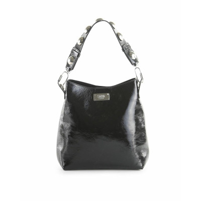 Sonia Rykiel Shoulder bag Patent leather in Black