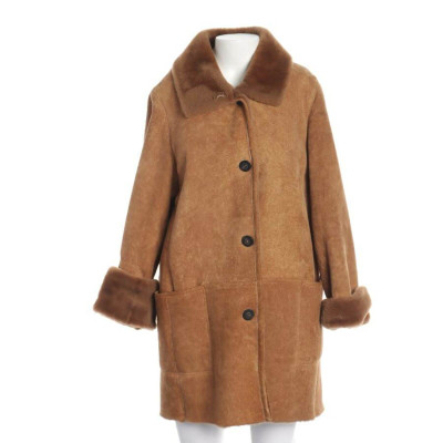 Iris Von Arnim Jacket/Coat Leather in Brown