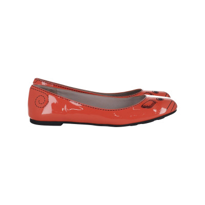 Marc Jacobs Slippers/Ballerinas Patent leather in Orange
