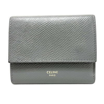 Céline Bag/Purse Leather in Grey