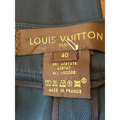 LOUIS VUITTON Damen Hose aus Viskose in Blau Größe: FR 40