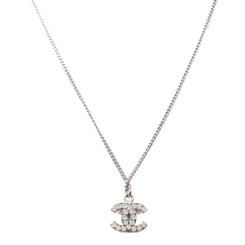 Cc necklace Chanel Silver in Metal  7021243  Chanel necklace Necklace  Chanel jewelry