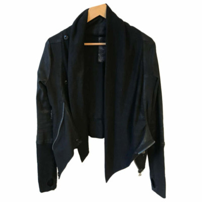 Hudson Jacke/Mantel aus Leder in Schwarz