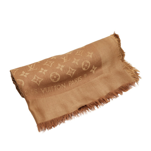 LOUIS VUITTON Women's Schal/Tuch aus Seide in Braun