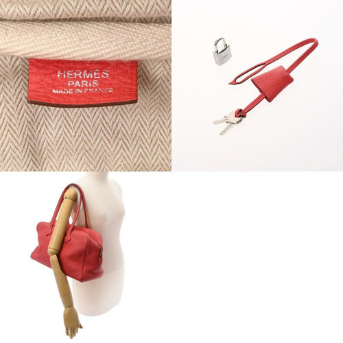 HERMÈS Femme Victoria Bag en Cuir en Rouge | Seconde Main