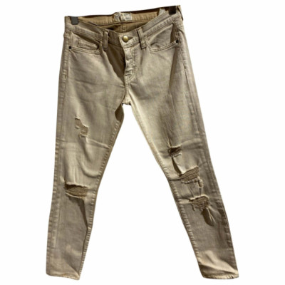 Current Elliott Jeans aus Baumwolle in Beige