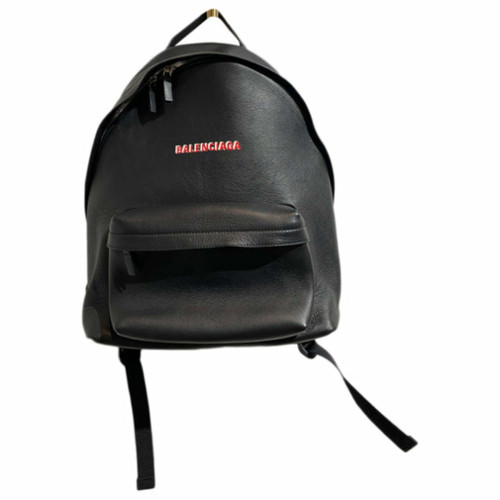 BALENCIAGA Donna Everyday Backpack in Pelle in Nero