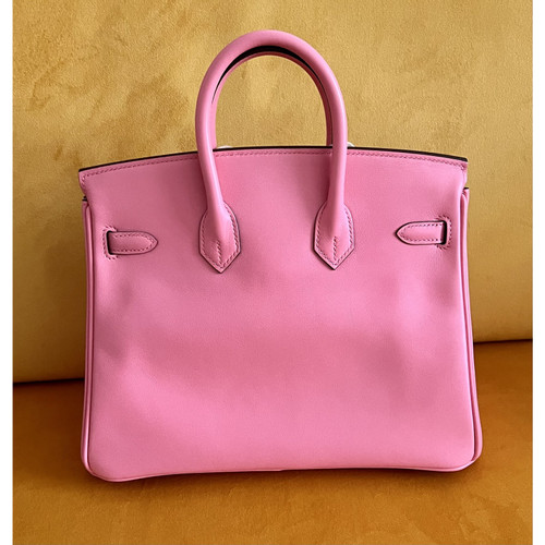 HERMÈS Dames Birkin Bag 25 Leer in Roze | Tweedehands