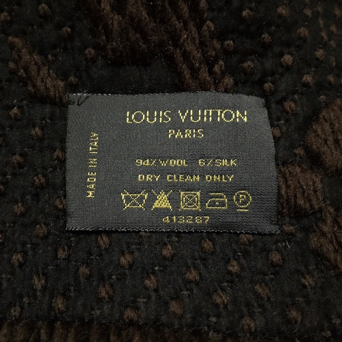 LOUIS VUITTON Women's Logomania Wool in Brown