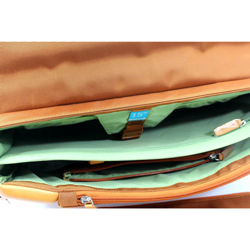 PIQUADRO Damen Reisetasche aus Leder in Orange | Second Hand