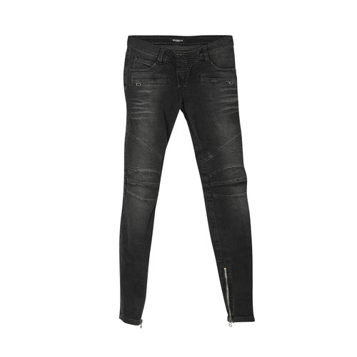 BALMAIN Dames Jeans Katoen in Zwart in Maat: FR 38
