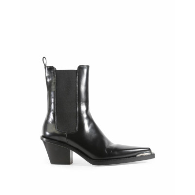 Paris Texas Boots Leather in Black