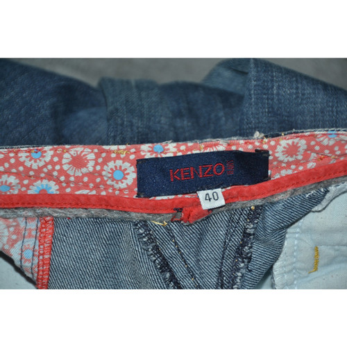 KENZO Femme Jeans en Coton en Bleu en Taille: IT 40