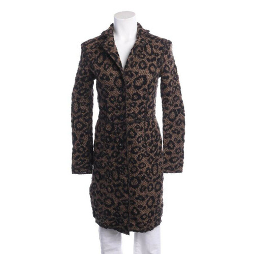 MARC CAIN Damen Jacke/Mantel aus Wolle in Braun Größe: DE 38