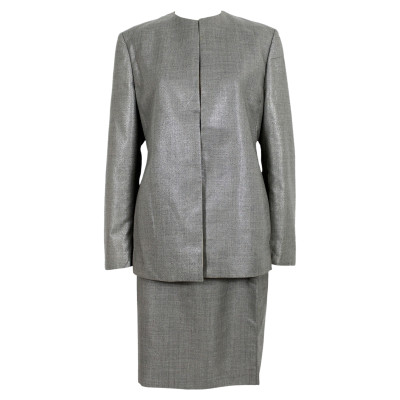Gianni Versace Anzug aus Wolle in Grau