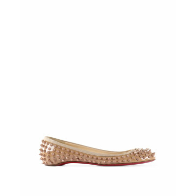 Christian Louboutin Slippers/Ballerinas Patent leather in Beige