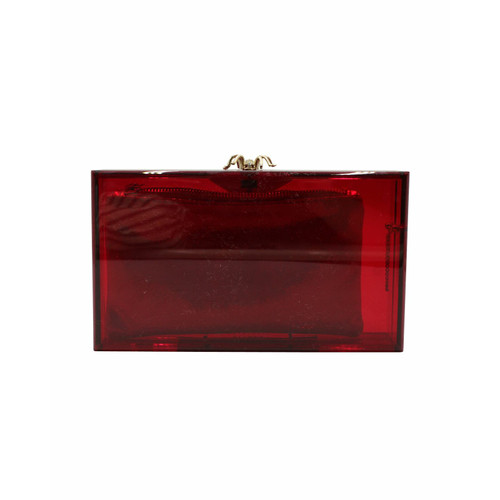 CHARLOTTE OLYMPIA Donna Clutch in Rot | Seconda Mano