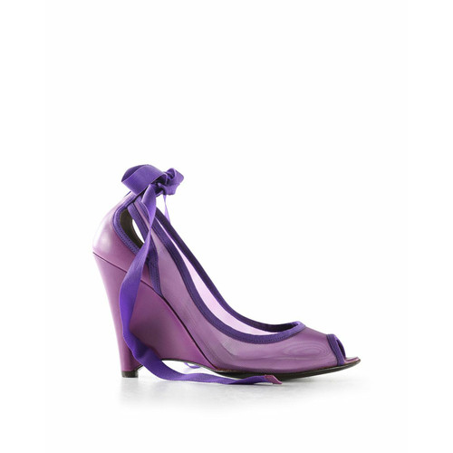 FENDI Femme Chaussures compensées en Cuir en Violet