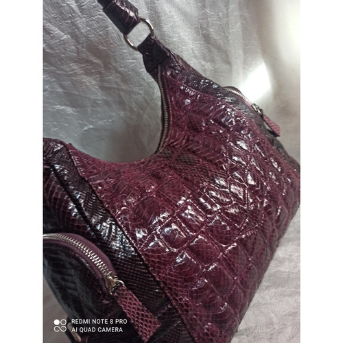 TOSCA BLU Damen Tote Bag aus Leder in Violett | Second Hand